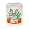 Spaarpot van de spaar konijn Bunny 9 cm - Spaarpotten