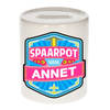 Vrolijke kinder spaarpot voor Annet - Spaarpotten