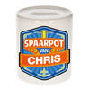 Vrolijke kinder spaarpot voor Chris - Spaarpotten