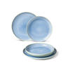 Villeroy & Boch Bordenset Crafted - Blueberry turquoise - 4-delig / 2 personen