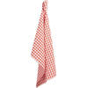 Clayre & Eef Theedoek 50x70 cm Rood Wit Katoen Ruit Keukenhanddoek