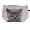 Juleeze Toilettas Dames 22x13x18 cm Grijs Synthetisch Kat