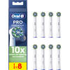 Oral-B opzetborstels CrossAction wit - 8 stuks