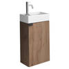 Badplaats Toiletmeubel Apollo 40cm - bruin eiken