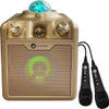 N-GEAR Disco Star 710 Gold - Bluetooth Speaker - Karaokeset - Partybox met Sterrenprojector & 2 Microfoons