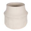 HAES DECO - Bloempot Ø 12x11 cm modern Wit Keramiek Bloempot binnen Plantenpot Plant pot