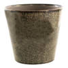 HAES DECO - Bloempot Ø 17x16 cm Groen Keramiek Rond Bloempot binnen Plantenpot Plant pot