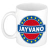 Voornaam Jayvano koffie/thee mok of beker - Naam mokken