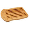 5Five Broodplank met opvangbak - bamboe - bruin - 34 x 26 cm - Snijplanken