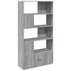 vidaXL Boekenkast 100x36x189 cm bewerkt hout grijs sonoma eikenkleurig