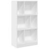 vidaXL Boekenkast 57x28,5x107,5 cm bewerkt hout wit