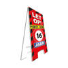 Straatbord Waarschuwingsbord 16 jaar verjaardag - 58 cm - Feestdecoratieborden