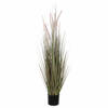 Mica Decorations - gras kunstplant - groen/paars - H150 x D60 cm - Kunstplanten