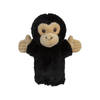 Speelgoed Handpop chimpansee aap zwart 23 cm - Handpoppen