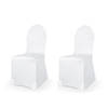 Set van 2x stuks universele witte elastische stoelhoezen 50 x 105 cm - Feestdecoratievoorwerp