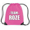 Team roze rugtas voor sportdag fuchsia - Rugzak