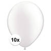 Parel witte Qualatex ballonnen 10 stuks - Ballonnen