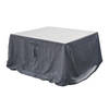 Hesperide Tuinmeubel bescherm hoes Hambo - grijs - polyester - waterafstotend - 185 x 125 x 80 cm - Loungesethoes