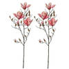 2x Magnolia beverboom kunstbloemen takken 90 cm decoratie - Kunstplanten