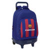 Schoolrugzak met Wielen F.C. Barcelona 24/25 Kastanjebruin Marineblauw 33 x 45 x 22 cm