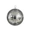 House of Seasons Grote discobal kerstbal - zilver - 20 cm - foam - Kerstbal