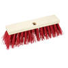 Buemag Bezemkop - Elaston - rood - hout - hard - 30 cm - 24mm - straatbezem/buitenbezem - Bezem