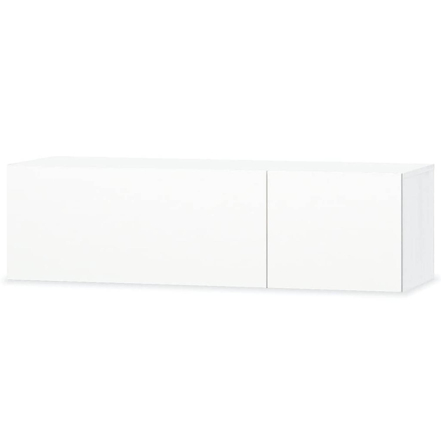 vidaXL Tv-kast 120x40x34 cm spaanplaat hoogglans wit