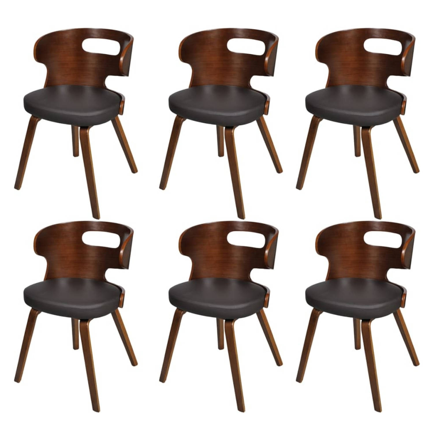 Eetkamerstoelen set Bangkok (6 stuks)