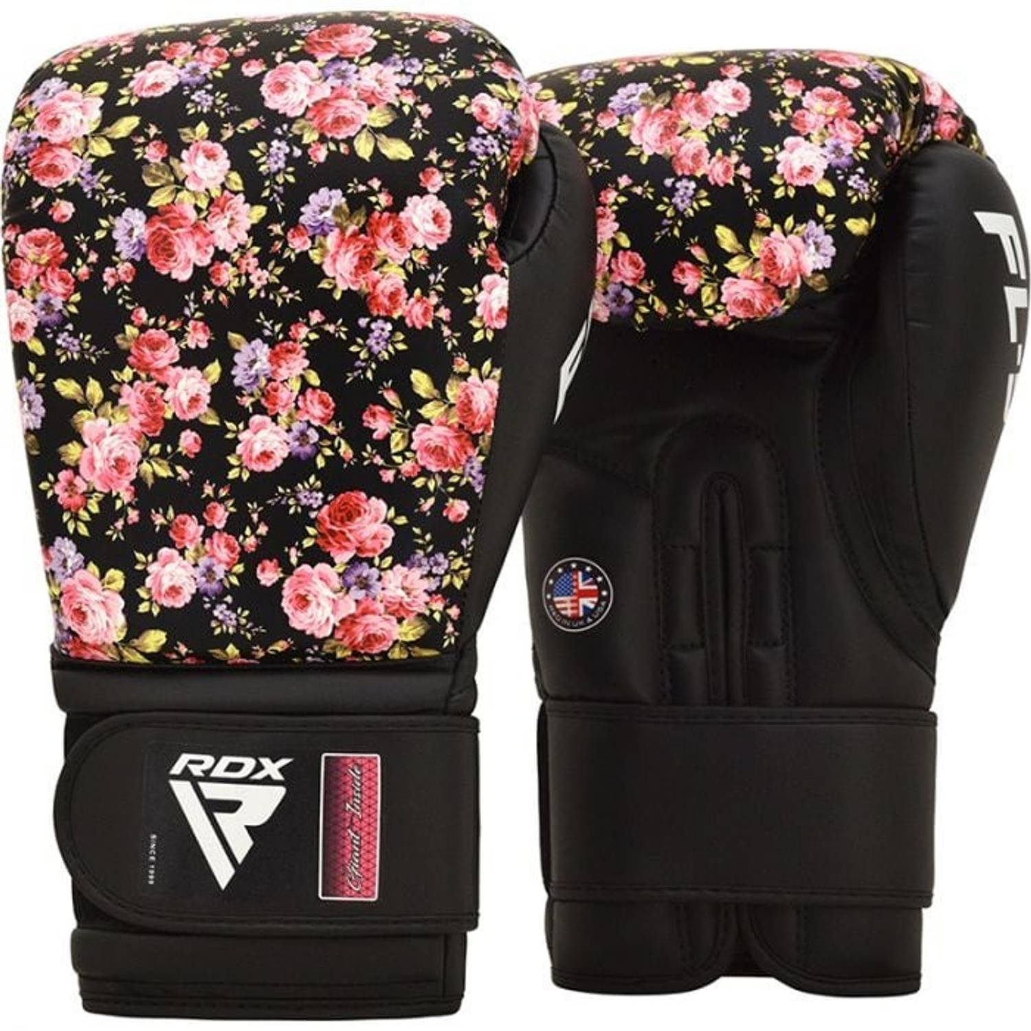 RDX Sports FL5 Floral Bokshandschoenen - Zwart 12 oz