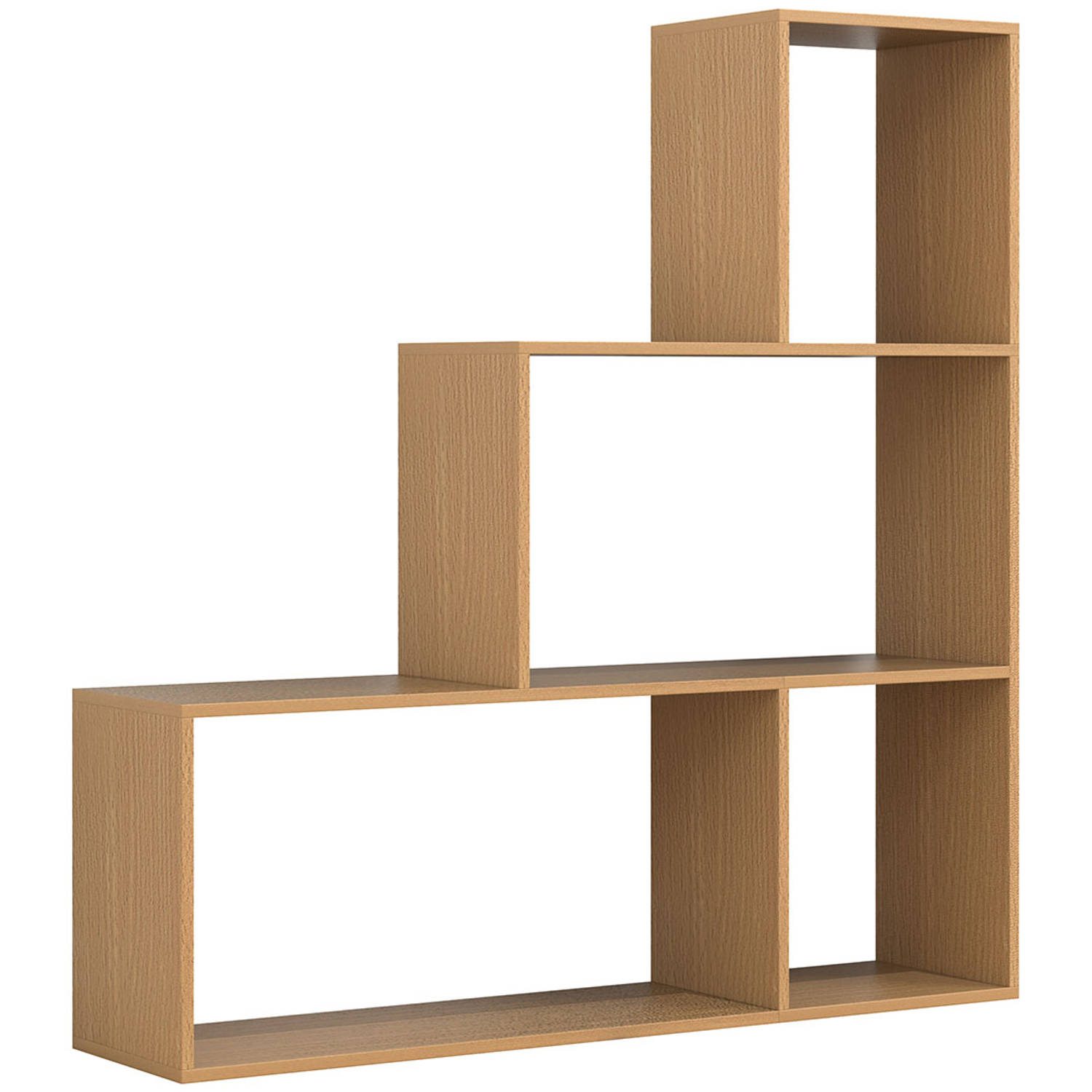 VCM Holz Stand Treppenregal Stufenregal Standregal Raumteiler Bücherregal Dubila M