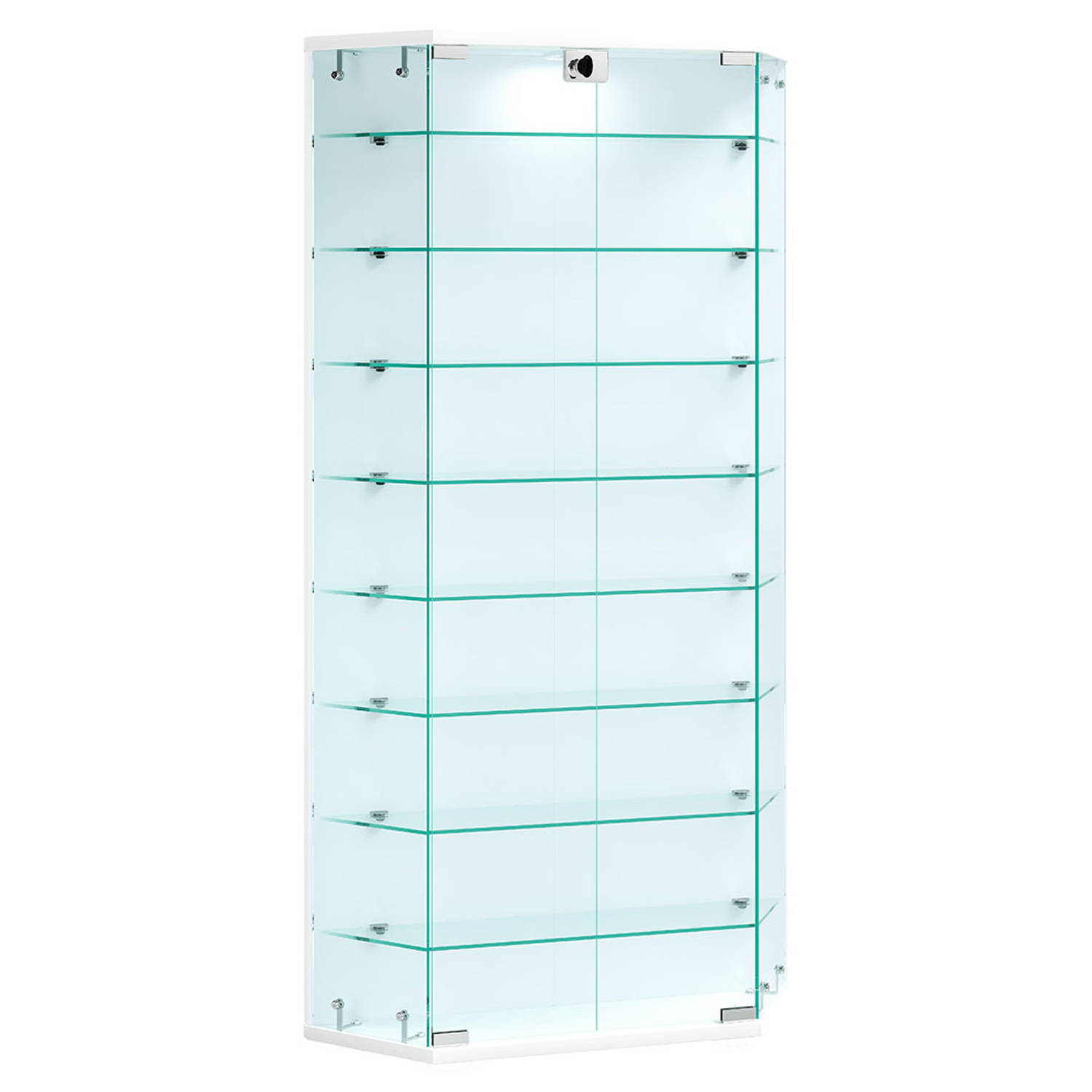 VCM Wandvitrine Hängevitrine Glasvitrine Wand Schaukasten Vitrine Glas Belina XL