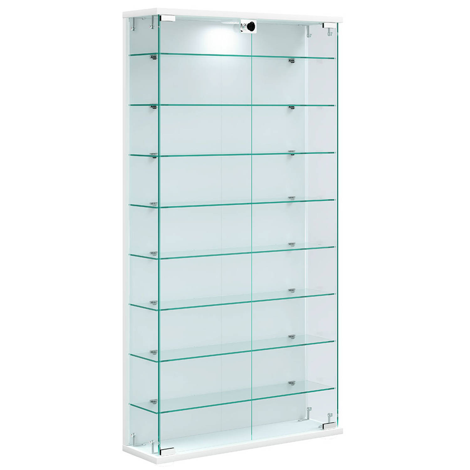 VCM Wandvitrine Hängevitrine Glasvitrine Wand Schaukasten Vitrine Glas Relas L