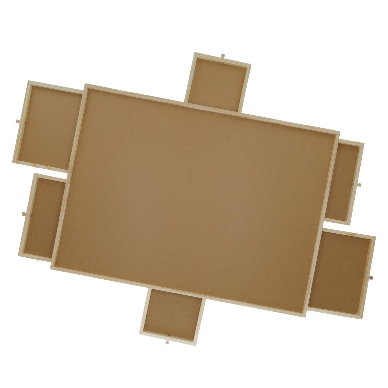 BREND BR-2216 Puzzelplaat met 6 Lades – Puzzelplank / Puzzeltafel voor 1000 Stukjes - Inclusief Afdekplaat