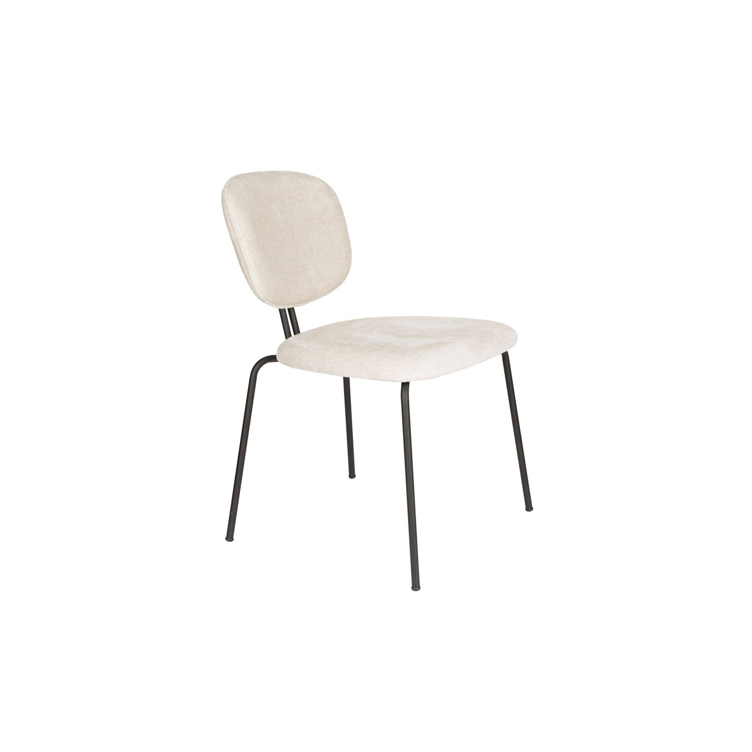 Feliz Lifestyle Bouton Eetkamerstoelen Off White - Set van 2