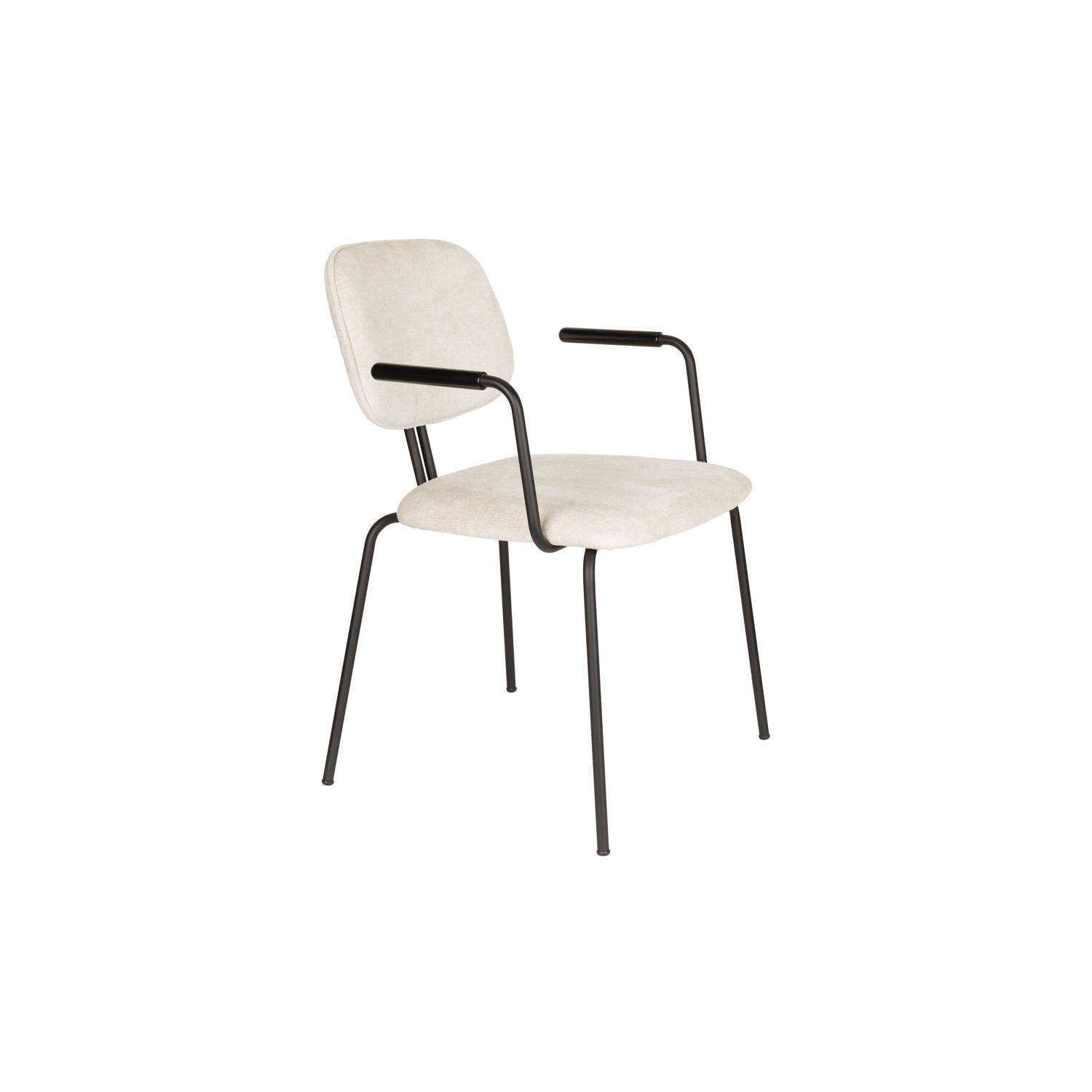 Feliz Lifestyle Bouton Eetkamerstoelen Armleuning Off White - Set van 2