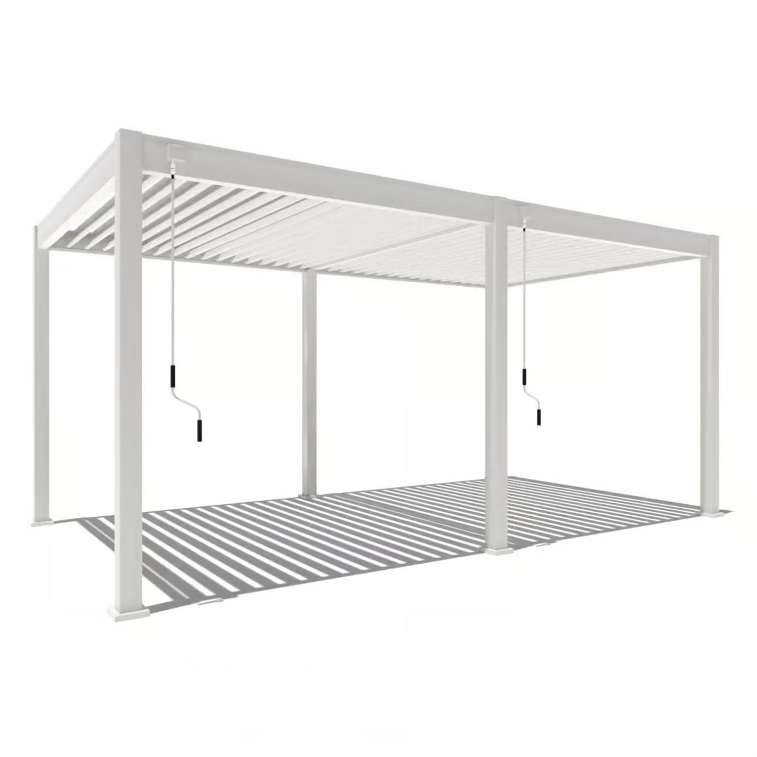 Orion Comfort terrasoverkapping - 300x530cm - Wit - Aluminium / Metaal / Vrijstaande / Luxe overkapping - Tuinprieel / Carport / Veranda / Pergola