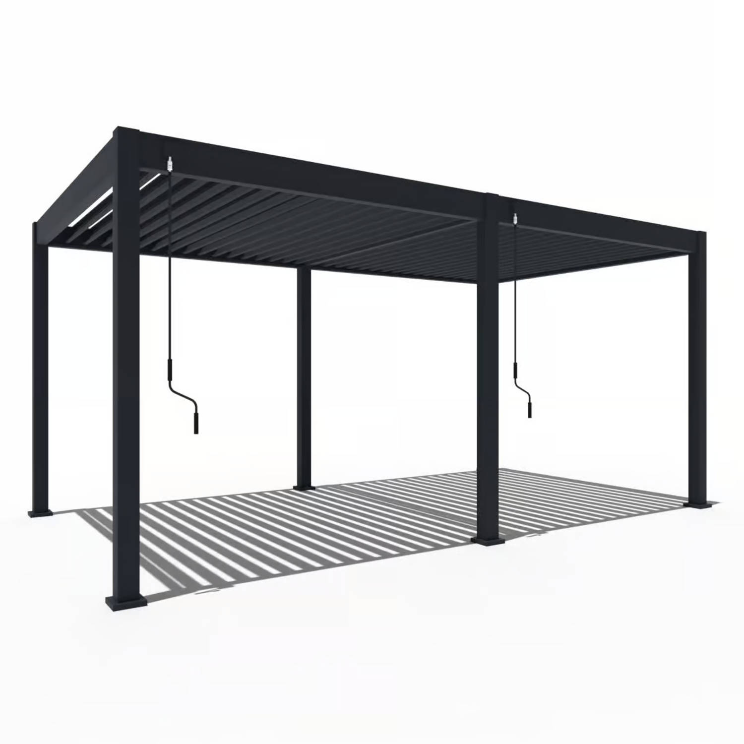 Orion Comfort terrasoverkapping - 300x530cm - Antraciet - Aluminium / Metaal / Vrijstaande / Luxe overkapping - Tuinprieel / Carport / Veranda / Pergola