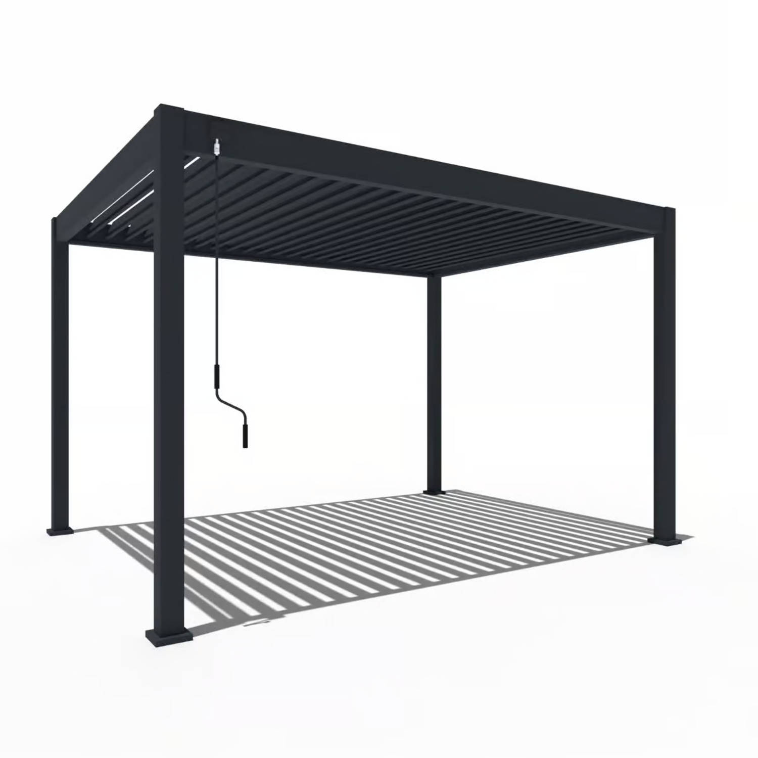 Orion Comfort terrasoverkapping - 300x400cm - Antraciet - Aluminium / Metaal / Vrijstaande / Luxe overkapping - Tuinprieel / Carport / Veranda / Pergola