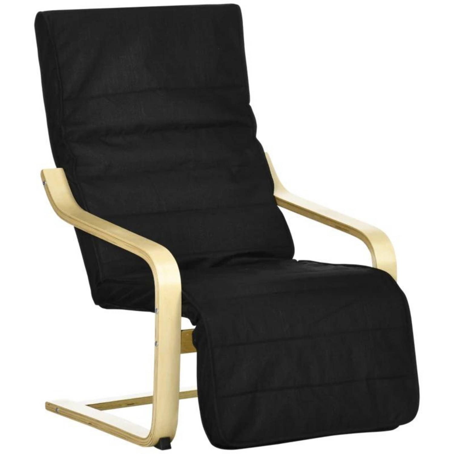 Relaxfauteuil met verstelbare voetsteun Stoel Fauteuil Stoelen 66,5 x 94 x 100 cm