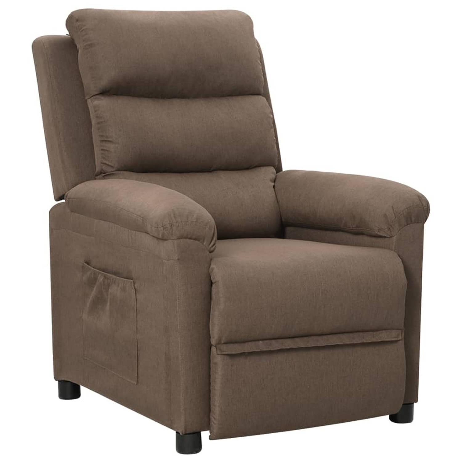 Vidaxl Fauteuil Verstelbaar Stof Taupe