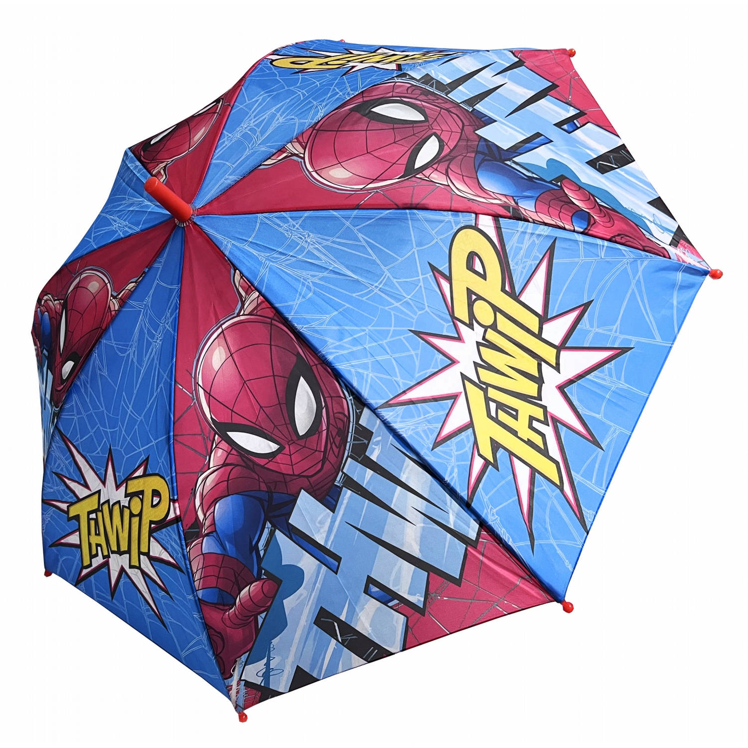 Spiderman jongens paraplu transparant