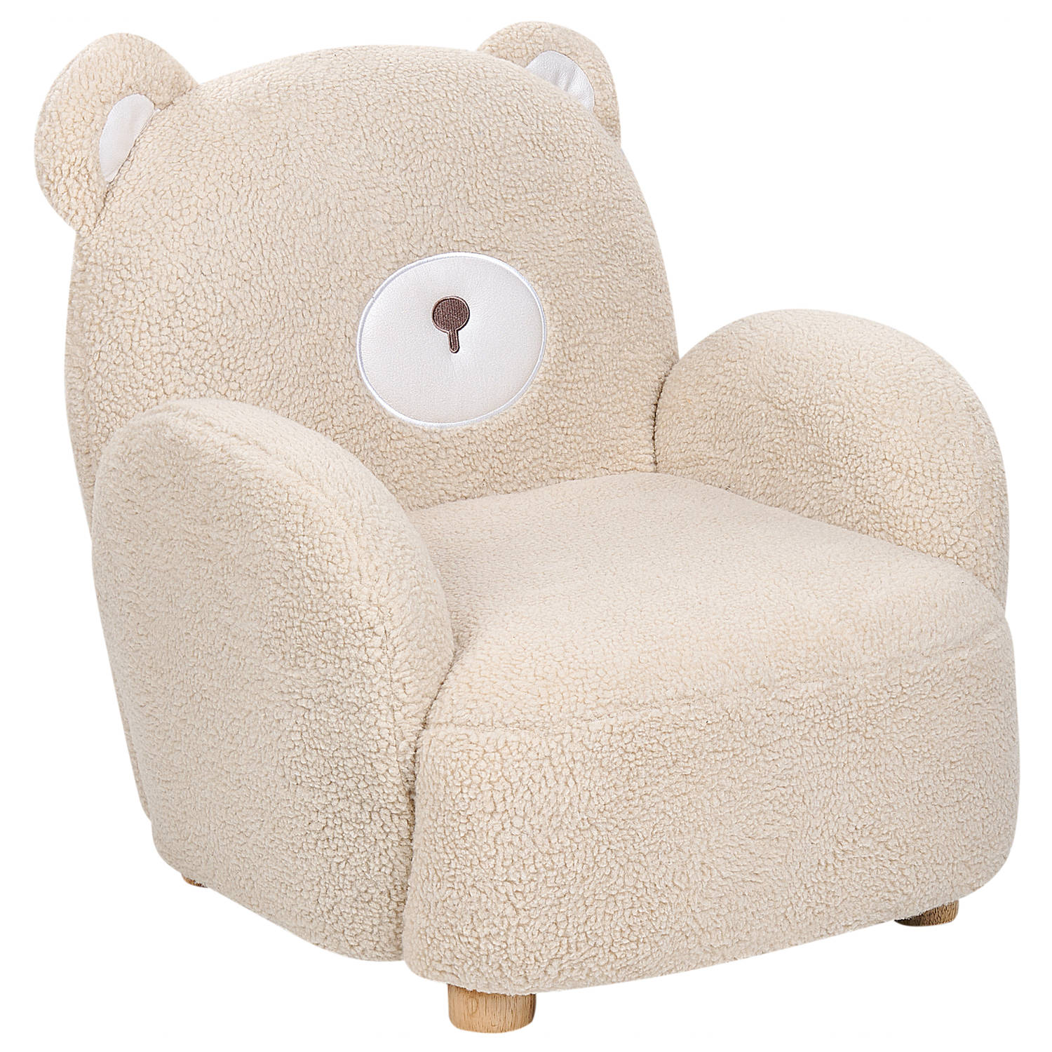 Beliani BOO Kinderstoel-Beige-Nepbont