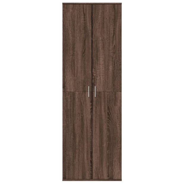 vidaXL Hoge kast 60x35x180 cm bewerkt hout bruin eikenkleurig