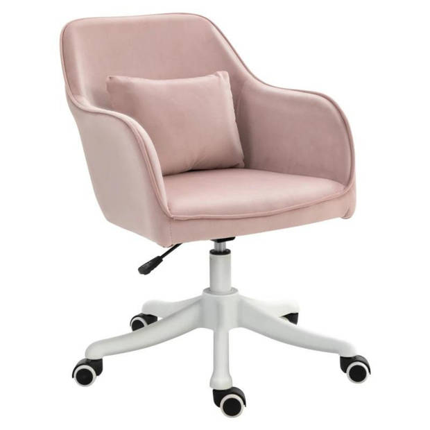 Bureaustoel met massagefunctie - Ergonomische bureaustoel - Roze