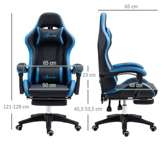 Bureaustoel met relaxfunctie - Ergonomische bureaustoel - Game stoel - Gaming stoel