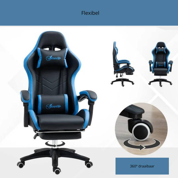 Bureaustoel met relaxfunctie - Ergonomische bureaustoel - Game stoel - Gaming stoel