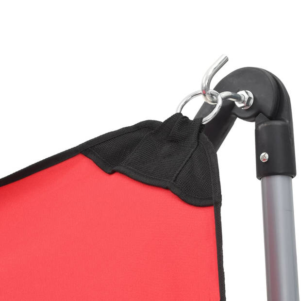 vidaXL Hangmat met inklapbare standaard rood