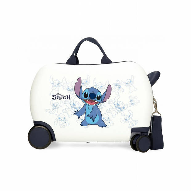 Stitch Ride On rol zit koffer wit Happy meisjes kinderkoffer