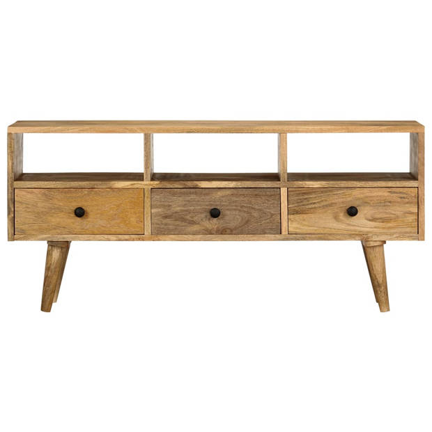 vidaXL Tv-meubel 110x36x50 cm massief mangohout