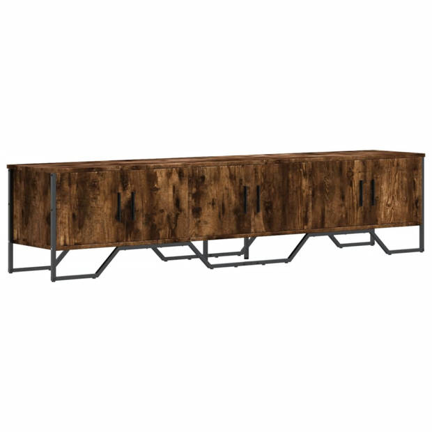 vidaXL Tv-meubel 180x34x41 cm bewerkt hout gerookt eikenkleurig